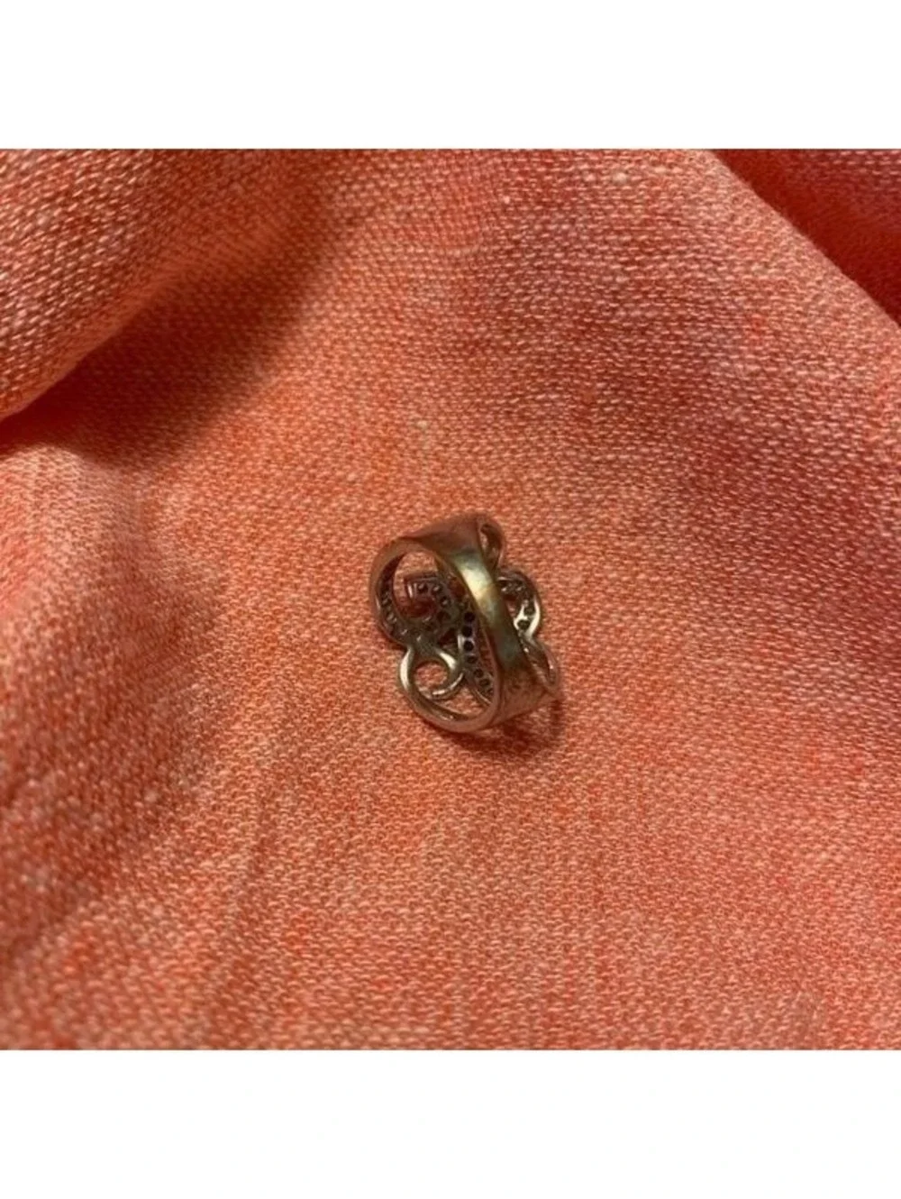 Ring silver rhinestone